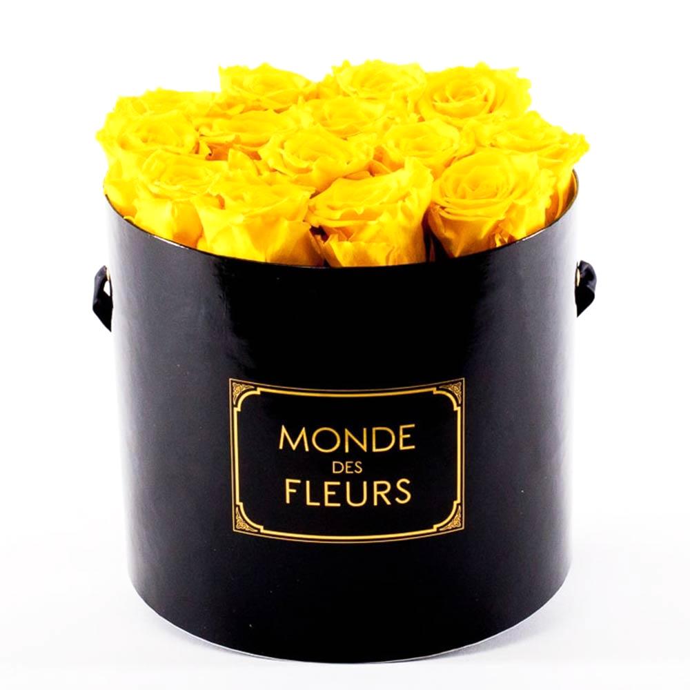 Flowerbox Rosenbox Gelb - MONDE DES FLEURS