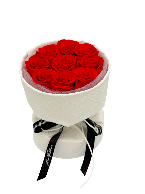 Leather Bouqet White