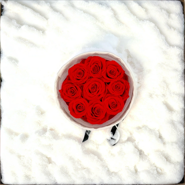 Leather Bouqet White