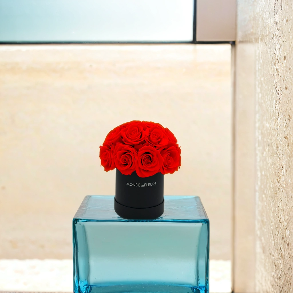 Mushroom-shaped small red