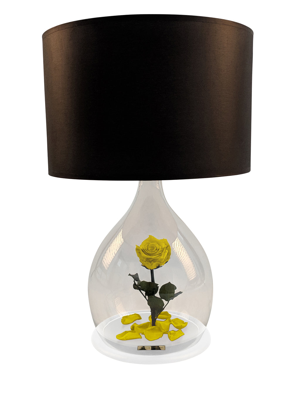Rosen Lampe mit Rose in Gelb - MONDE DES FLEURS