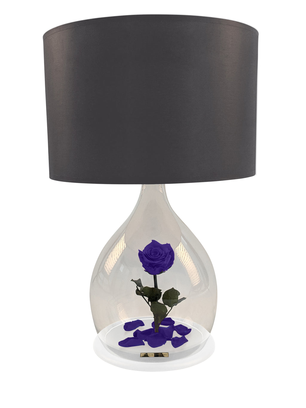Rosen Lampe mit Rose in Lila - MONDE DES FLEURS