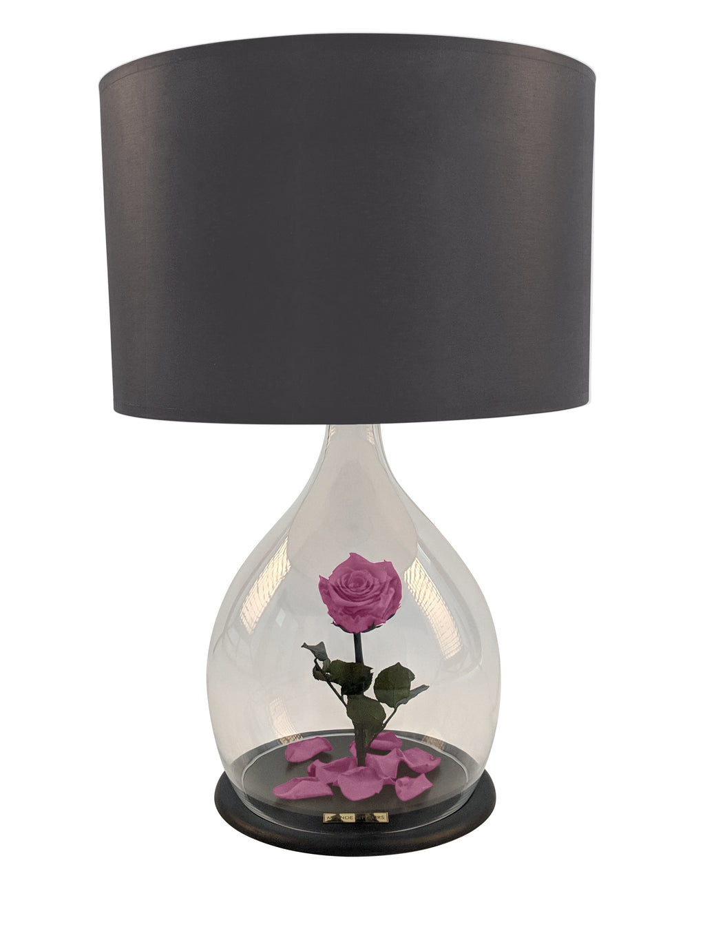 Rosen Lampe mit Rose in Rosa - MONDE DES FLEURS