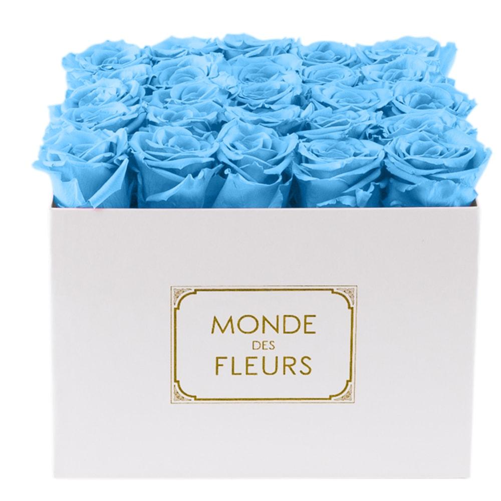 Flowerbox Rosenbox Baby Blue - MONDE DES FLEURS