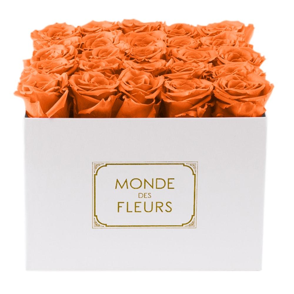 Flowerbox Rosenfarbe Orange - MONDE DES FLEURS